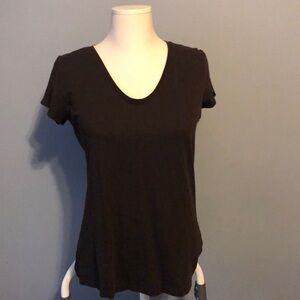 3 loft T-shirts. Blue, brown, and purple.